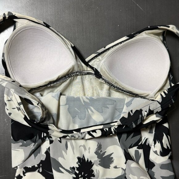 Magic Suit‎ Floral Ruffle Tankini Tiered Bikini Top Swimsuit Bathing Suit 10 - Picture 3 of 6